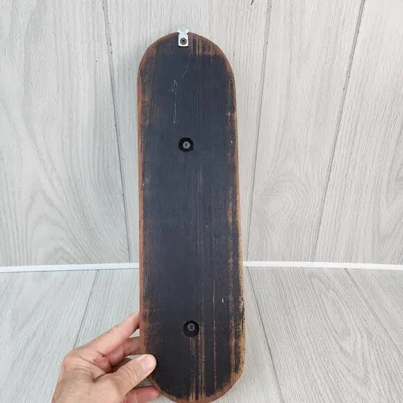 Homemade 15" Privative Wall Sconce Wood Taper Candle Gray Distressed Farmhouse - Picture 6 of 8